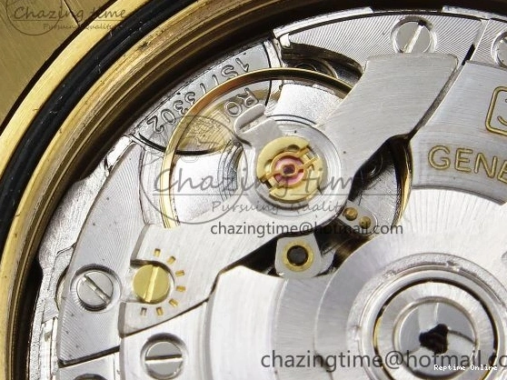 0518 Day Date 40 YG JDF Gain Weight 904L Steel White Roman Dial on President Bracelet VR3255 V Functional 1369